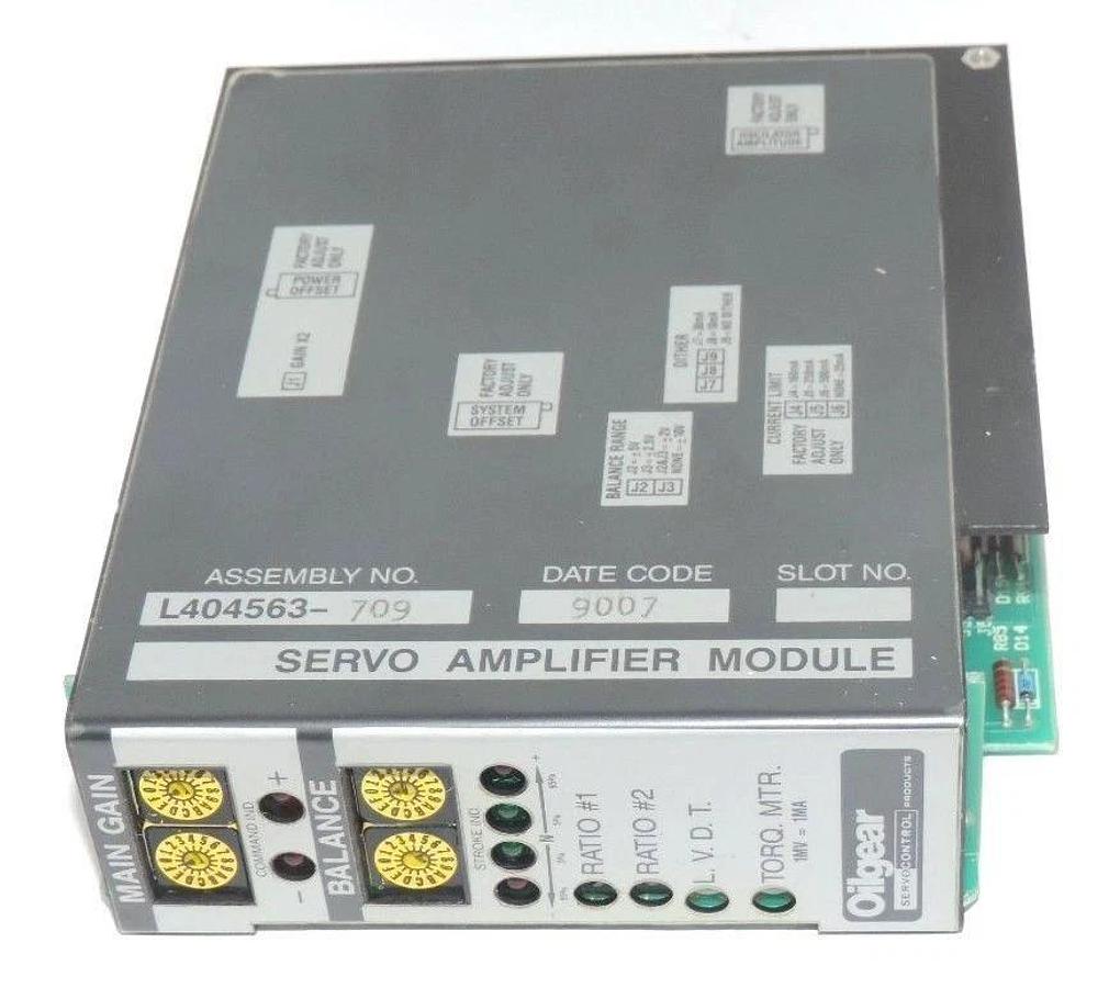 Used OILGEAR L404563-709 SERVO AMPLIFIER MODULE L404563709