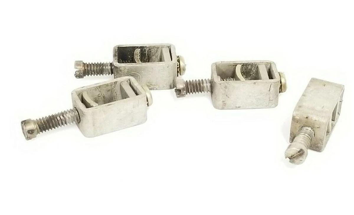 Used LOT OF 4 WESTINGHOUSE 14-1/0 CU-AL CIRCUIT BREAKER TERMINAL LUGS 14-I/O