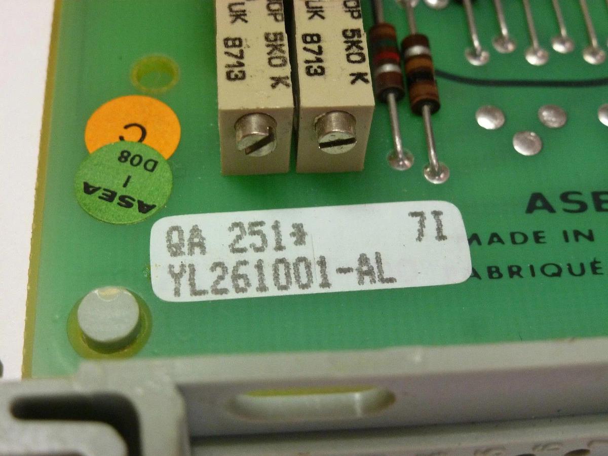 Used ASEA YL261001-AL QA 251 CIRCUIT BOARD YL261001AL