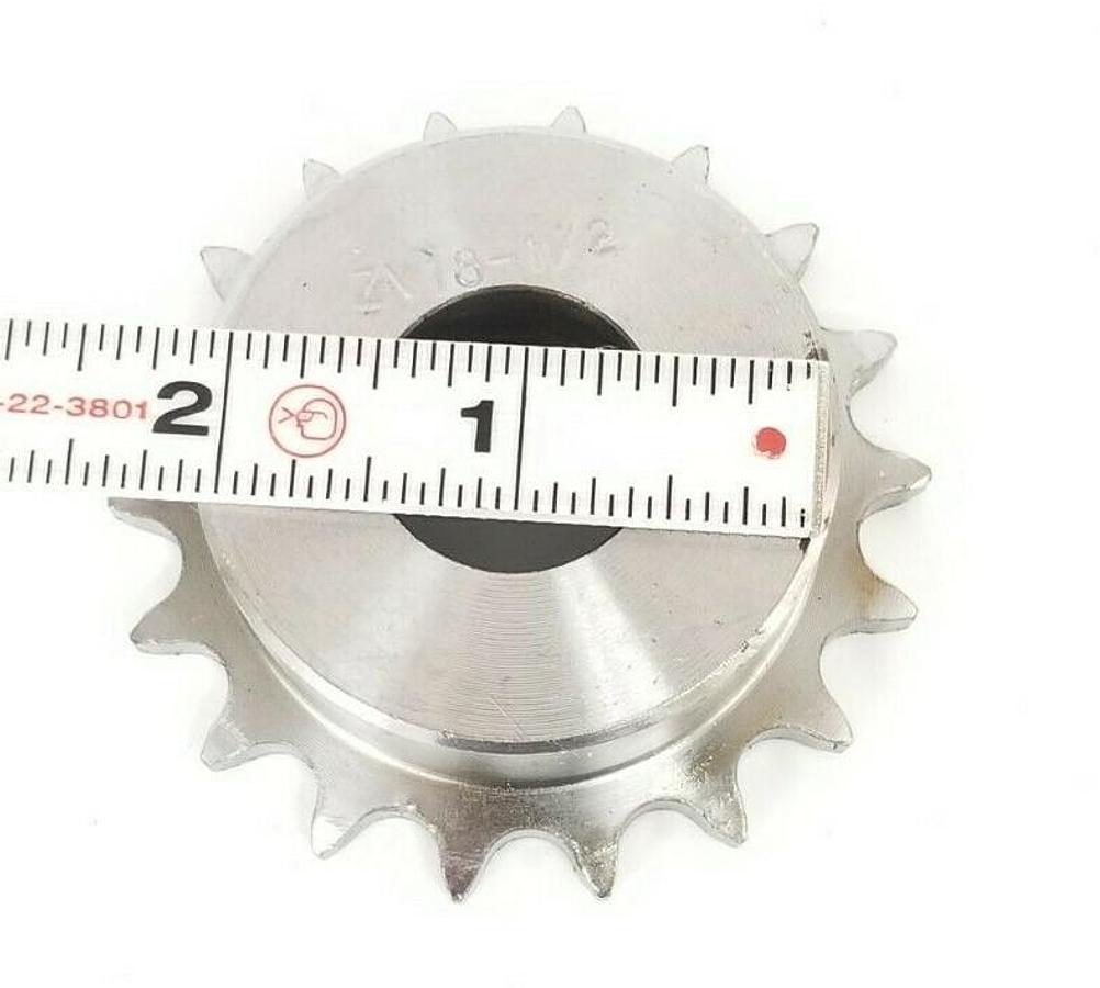 Used LOT OF 2 AVE INDUSTRIES Z\18-1/2 SPROCKETS 18-TOOTH 1'' IN. KEYED BORE Z1812