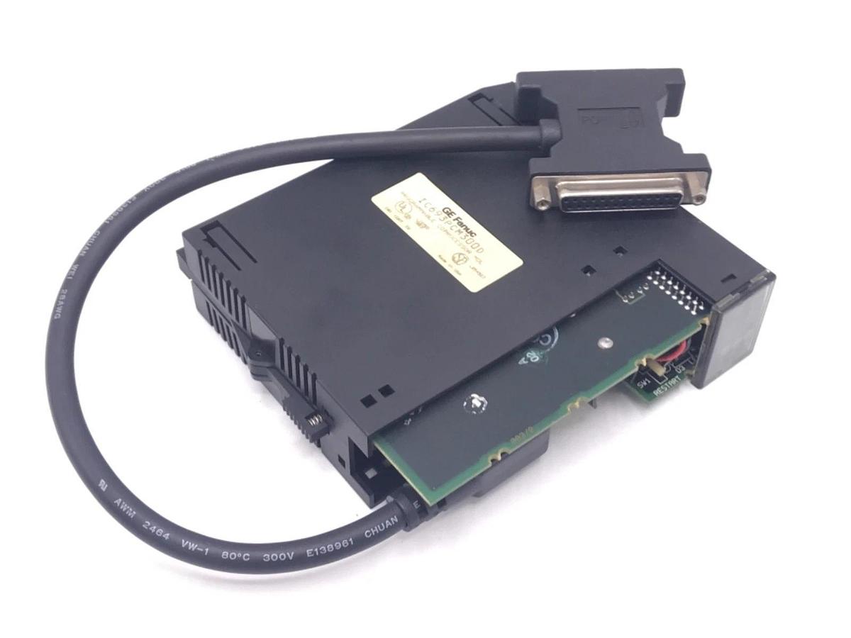 Used GE FANUC IC693PCM300D PROGRAMMABLE COPROCESSOR MDL W/ CABLE, 160KB 35KB