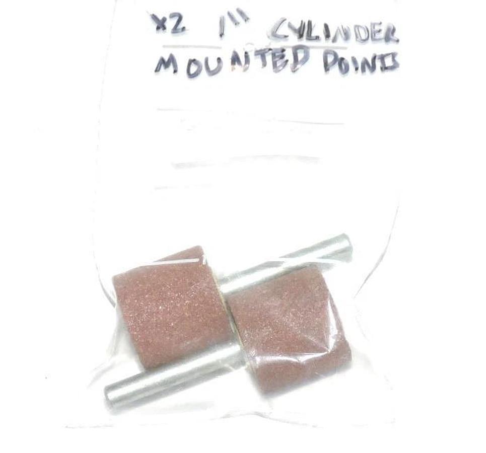 LOT OF 2 NEW 1" HEAD CYLINDRICAL MOUNTED POINT ABRASIVES