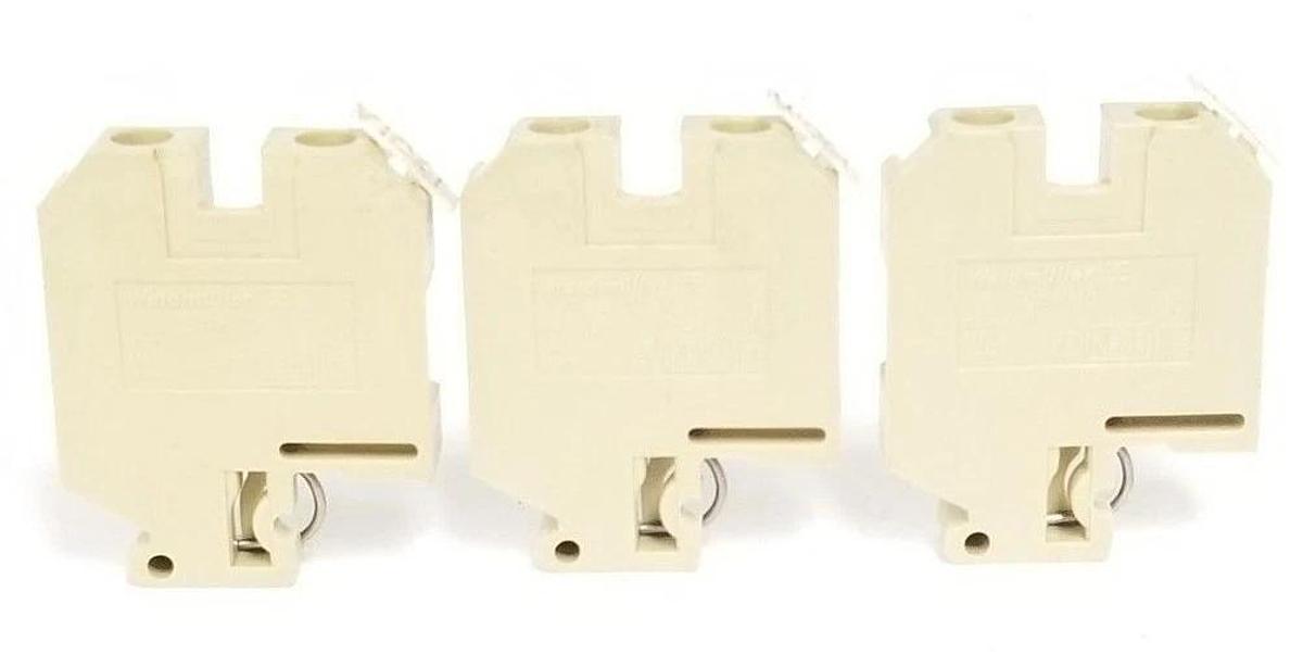 Used LOT OF 3 WEIDMULLER SAK-10 800V TERMINAL BLOCKS SAK10