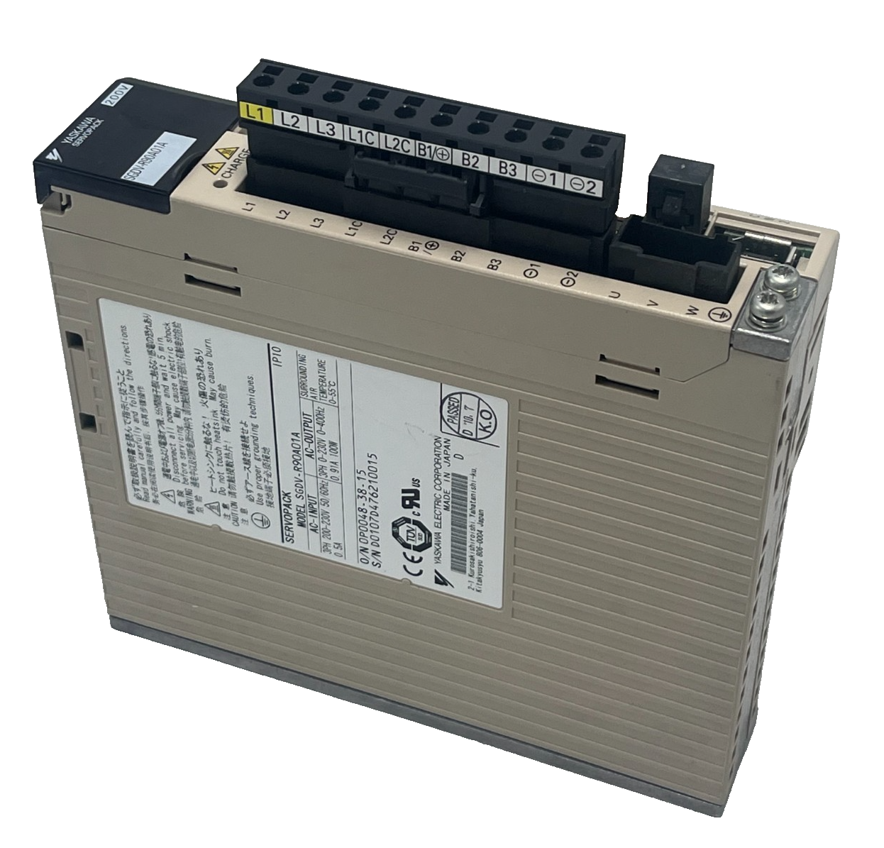 Used YASKAWA SGDV-R90A01A Servopack Servo Drive Amplifier 0.4kW 400W Sigma V Series