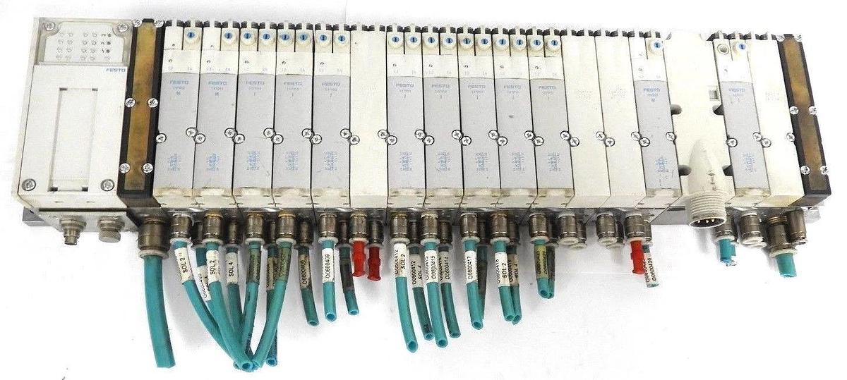 Used FESTO 537962, 537953, MPA-FB-SP-7/8-V-4POL, 537952, VMPA2-FB-EMG-4, MPA-CPI-VI