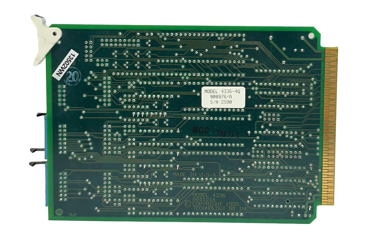 Used TECHNOLOGY 80 INC 4336-4Q / 900976/A MODEL 4336 INDEXER CONTROL BOARD NSNP