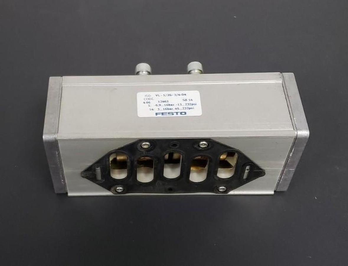 Used NEW FESTO ELECTRIC VL-5/3G-3/4-D-4 PNEUMATIC VALVE 12463 VL53G34D4