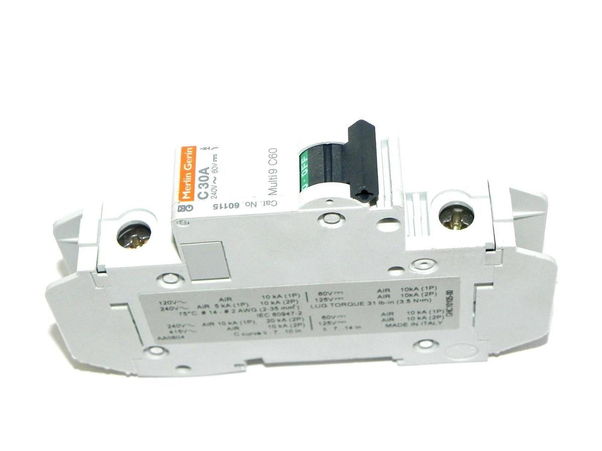 Used MERLIN GERIN 60115 CIRCUIT BREAKER 240V~60V, MULTI 9 C60