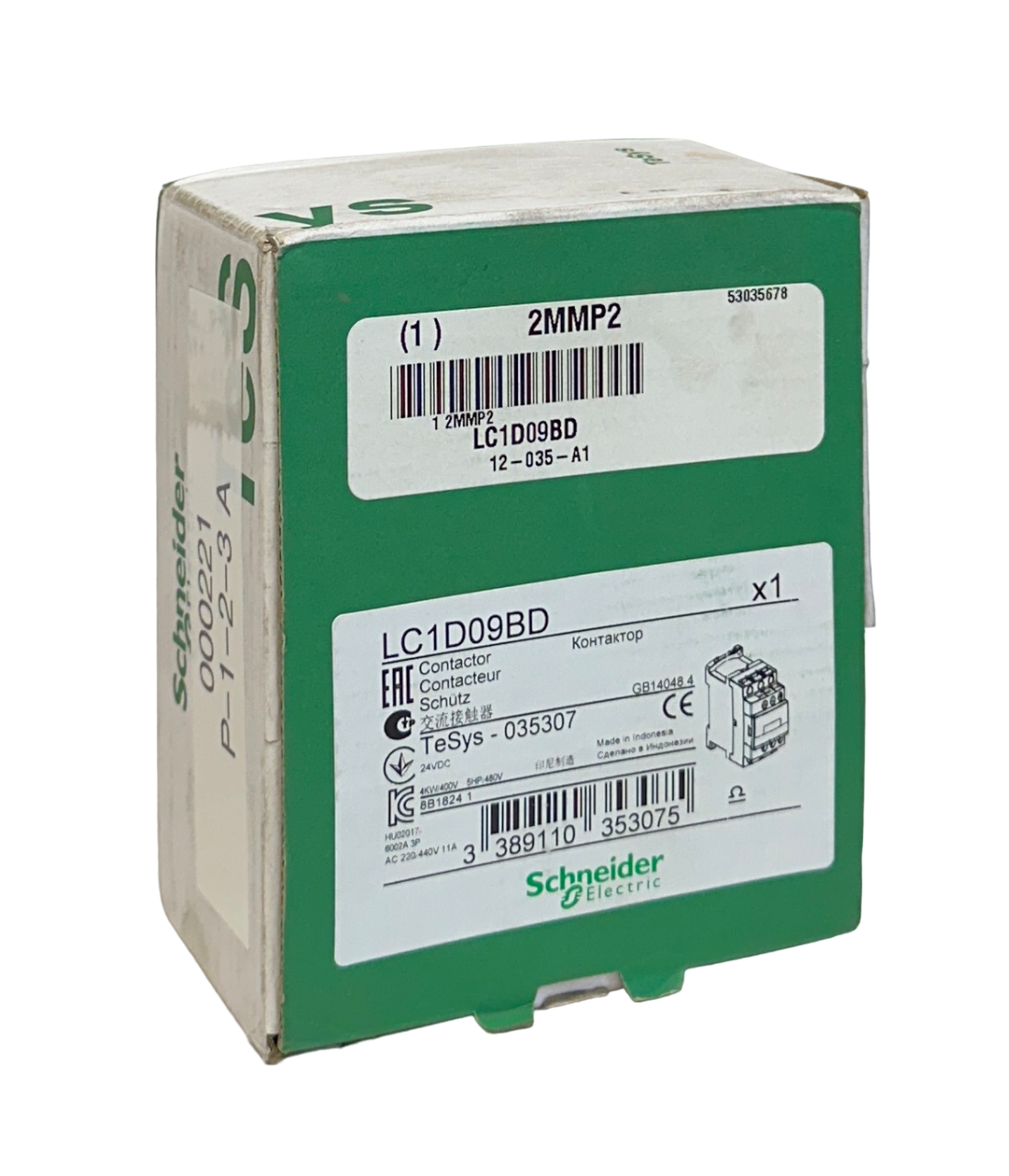 Used SCHNEIDER ELECTRIC LC1D09BD TeSys CONTACTOR LC1D09 24VDC COIL 9A 3-POLE NSMP