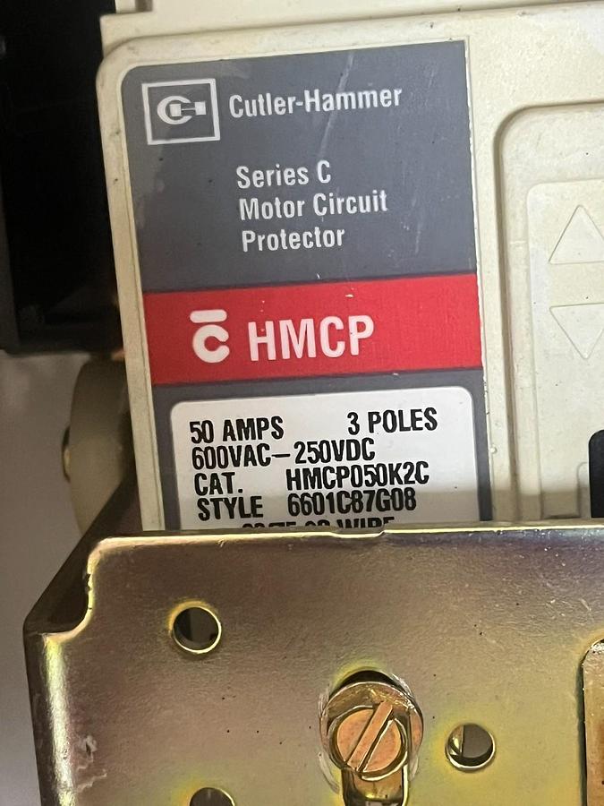 Used Allen-Bradley 2113B-CDDD-21-43CA MCC Bucket 20HP NEMA Size 2 Starter HMCP050K2C