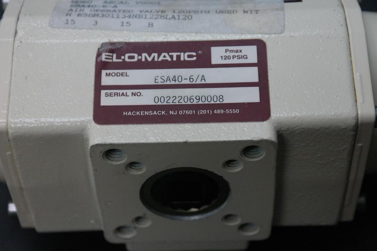 Used NEW EL-O-MATIC ESA40-6/A PNEUMATIC ACTUATOR SPRING RETURN 120PSIG ELOMATIC