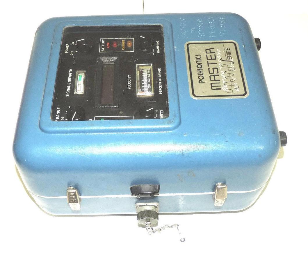 Used POLYSONICS MASTER SERIES MST-P ULTRASONIC DIGITAL FLOWMETER 24VDC MSTP