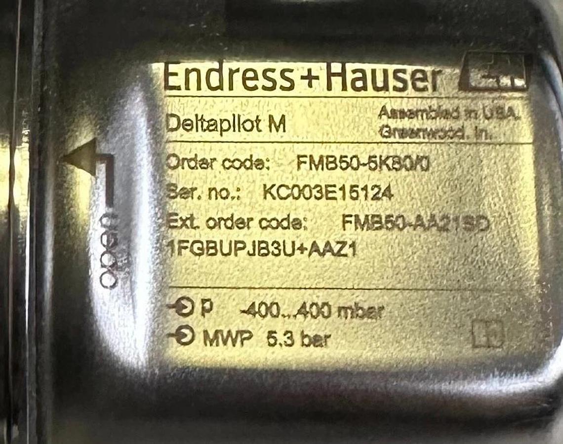NEW ENDRESS + HAUSER FMB50-5K80/0 / 71086214 Deltapilot M HART LEVEL TRANSMITTER