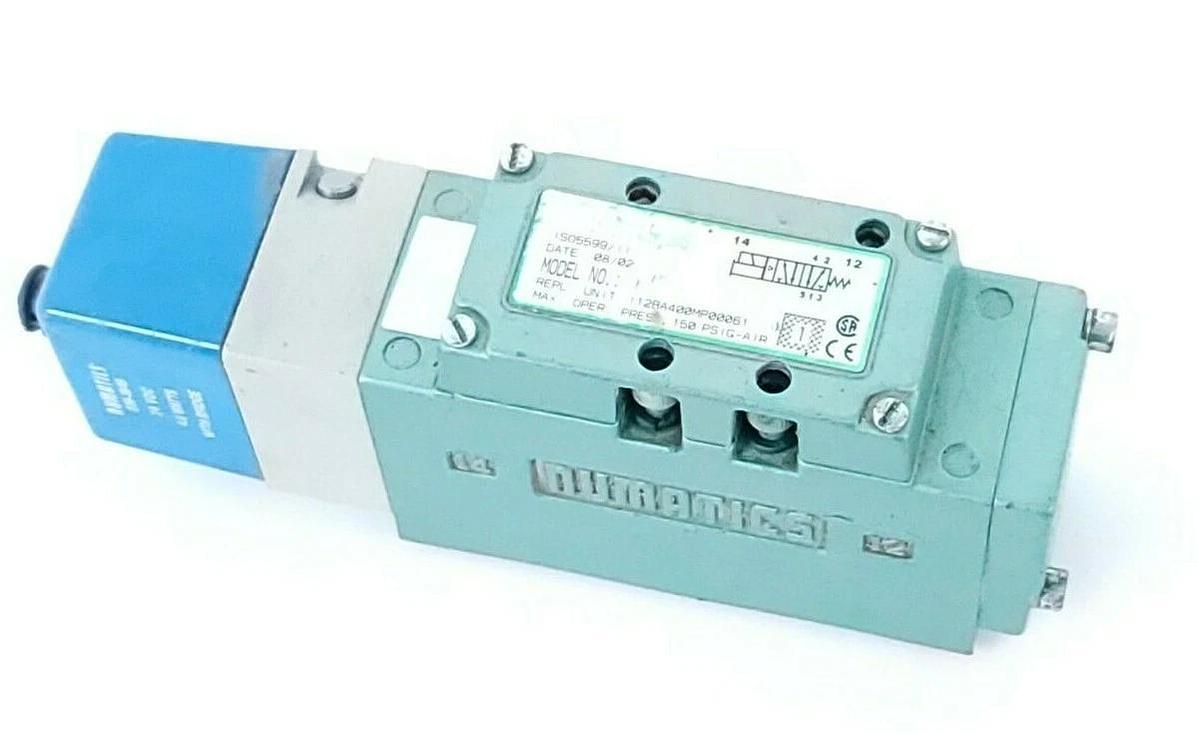 Used NUMATICS I12BA400MP00061 SOLENOID VALVE 150PSIG 236-384B 24VDC 4.0W COIL