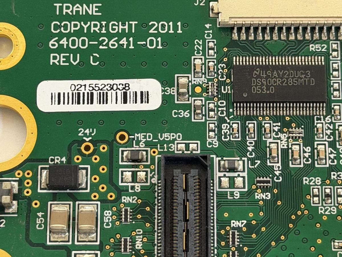 Used TRANE 6400-2641-01 REV. C CONTORL BOARD 6400-2642-01 REV. E