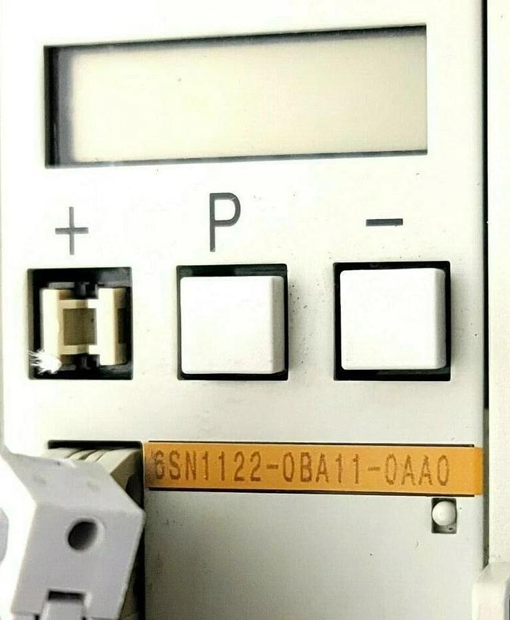 Used SIEMENS 6SN1122-0BA11-0AA0 CONTROL UNIT W/ 6SN1123-1AA00-0BA1 SIMODRIVE