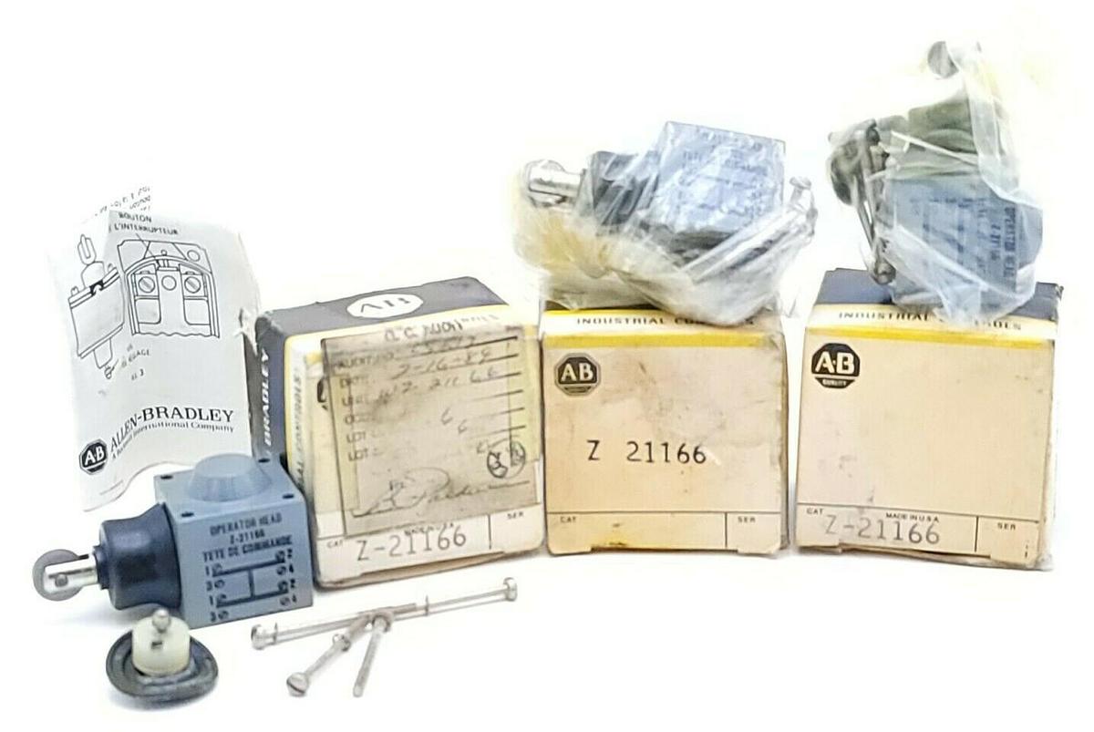Used LOT OF 3 NIB ALLEN BRADLEY Z-21166 OPERATOR HEADS Z21166