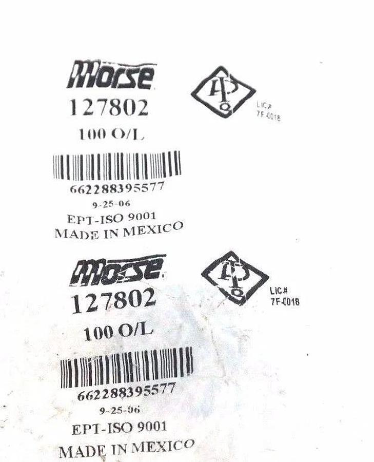 Used LOT OF 7 NIB MORSE 127802 ROLLER CHAIN LINKS OFFSET 100 O/L
