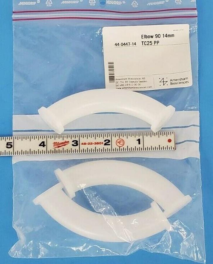 LOT OF 3 NEW AMERSHAM BIOSCIENCES 44-0447-14 ELBOWS 90 14MM TC25 PP