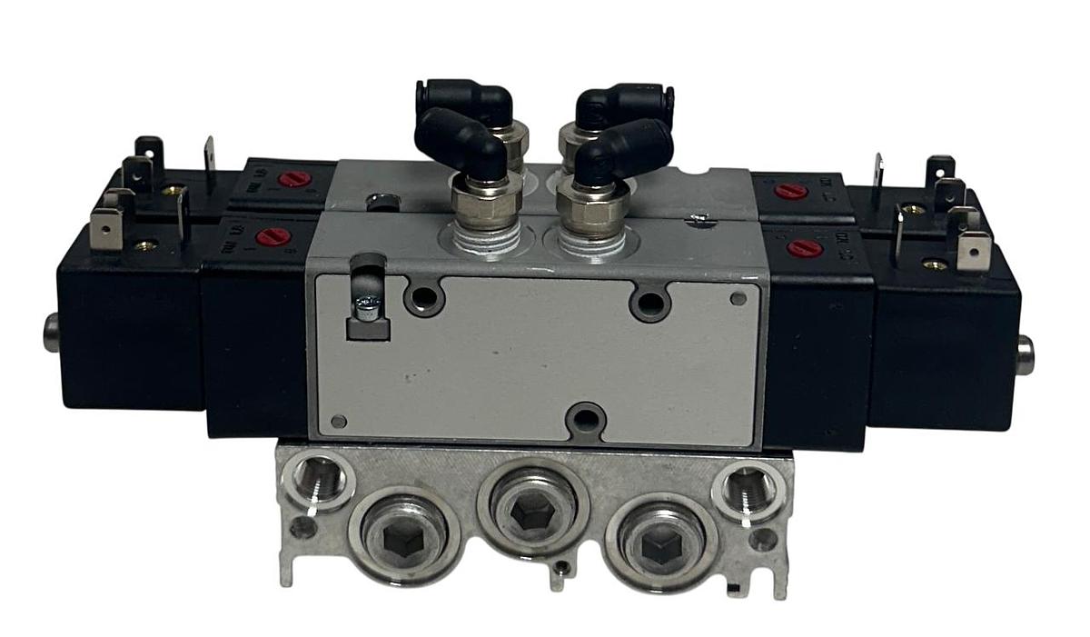 Used IMI NORGREN 4810-12-000-4825 / 4810120004825 PNEUMATIC VALVE ASSEMBLY 24VDC NSNP