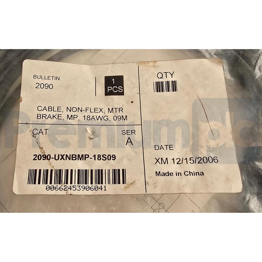 ALLEN BRADLEY 2090-UXNBMP-18S09 /A MP-Series 9m-LENGTH MOTOR BRAKE CABLE NSMP