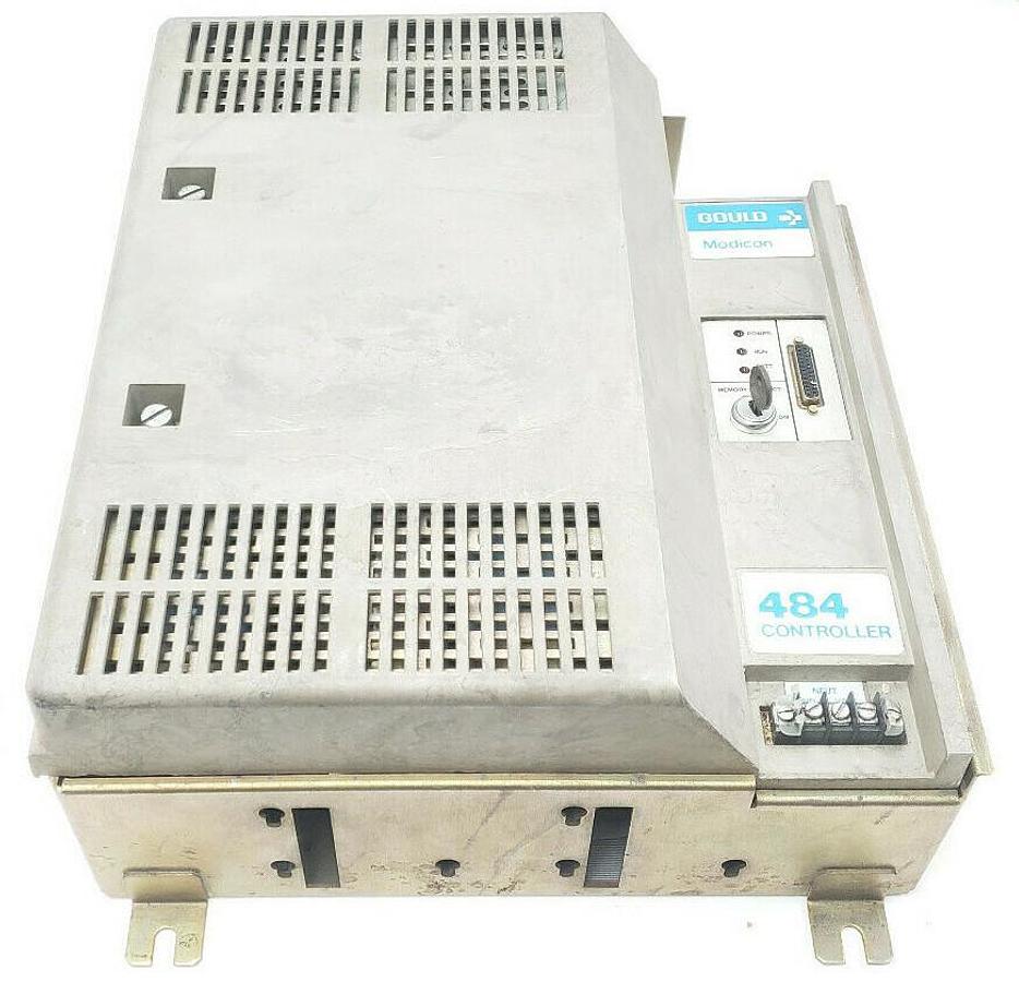 Used MODICON 484 CONTROLLER AS-C484-165 AS-P484-600 POWER SUPPLY, AS-C484-015 CHASSIS