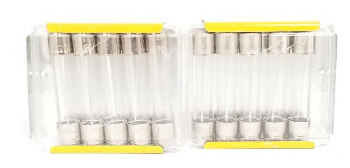 Used LOT OF 10 NEW COOPER BUSSMANN AGC-15 MINIATURE FUSES AGC15, IR 1kA, 32V AC
