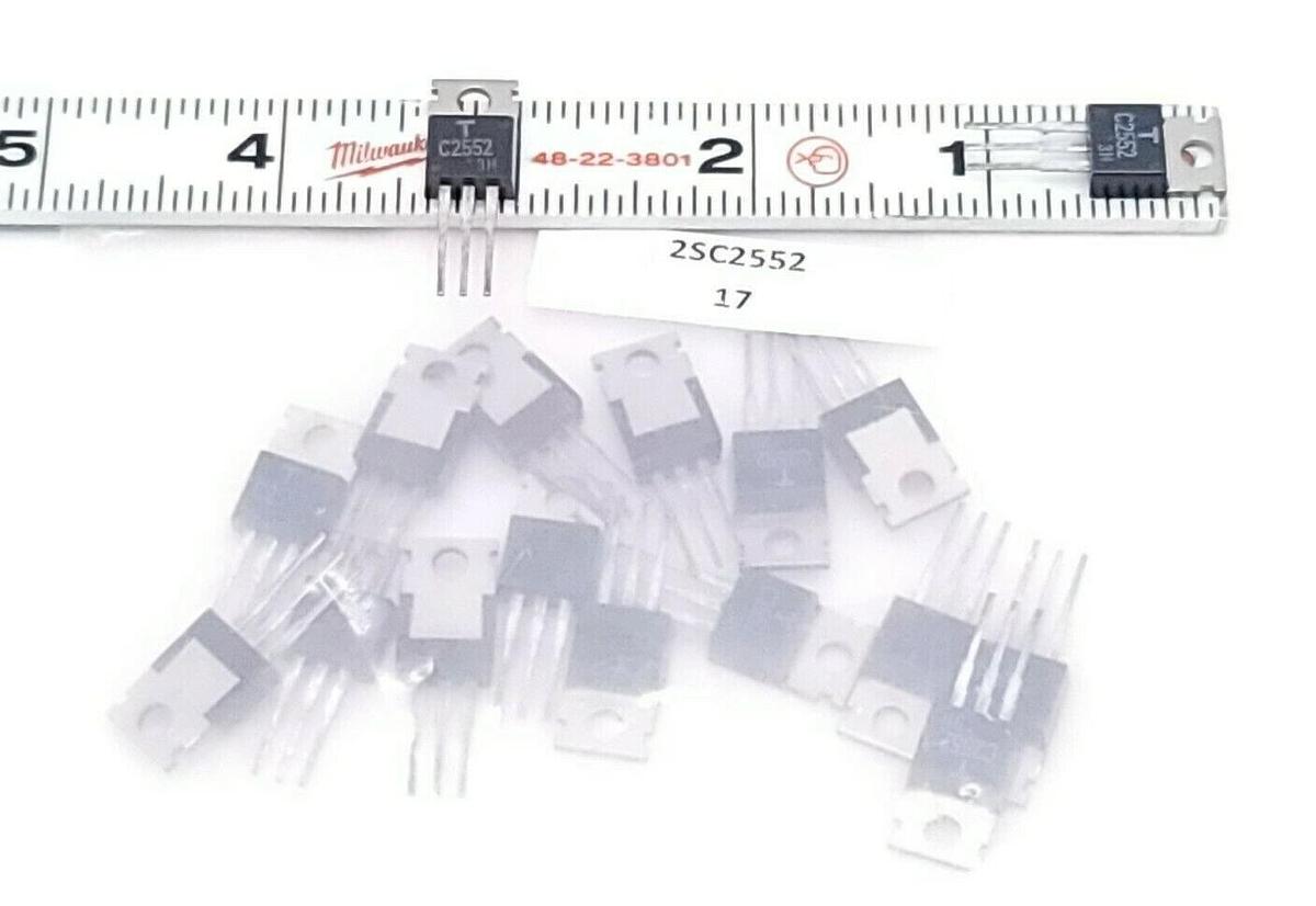 Used LOT OF 17 NEW TOSHIBA 2SC2552 TRANSISTORS 2AMP 400V NPN