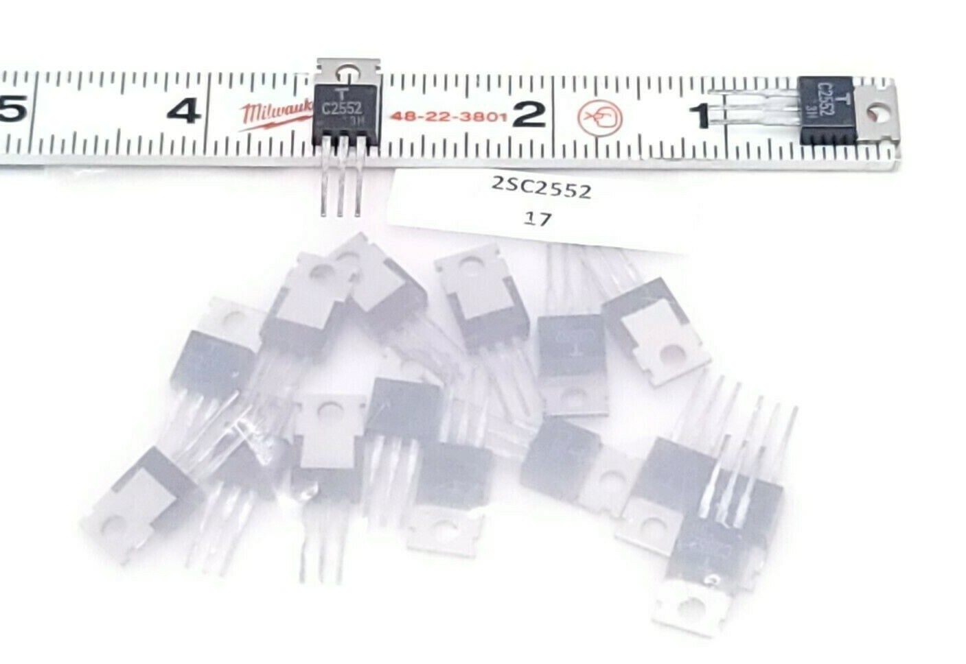 Used LOT OF 17 NEW TOSHIBA 2SC2552 TRANSISTORS 2AMP 400V NPN