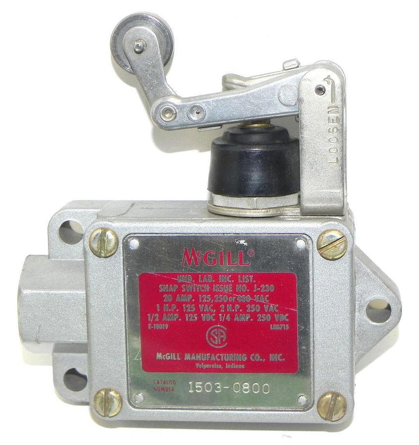 Used NEW MCGILL 1503-0800 SNAP SWITCH ISSUE NO. J-230, 15030800