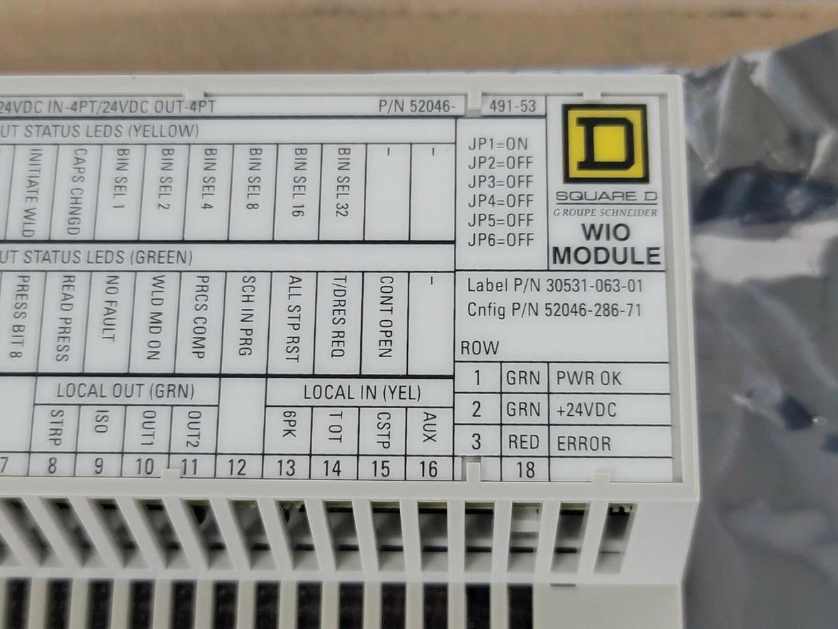 NIB SQUARE D 52046-491-53 DEVICENET WELDER I/O MODULE 170AZW88000, 170LNT71000