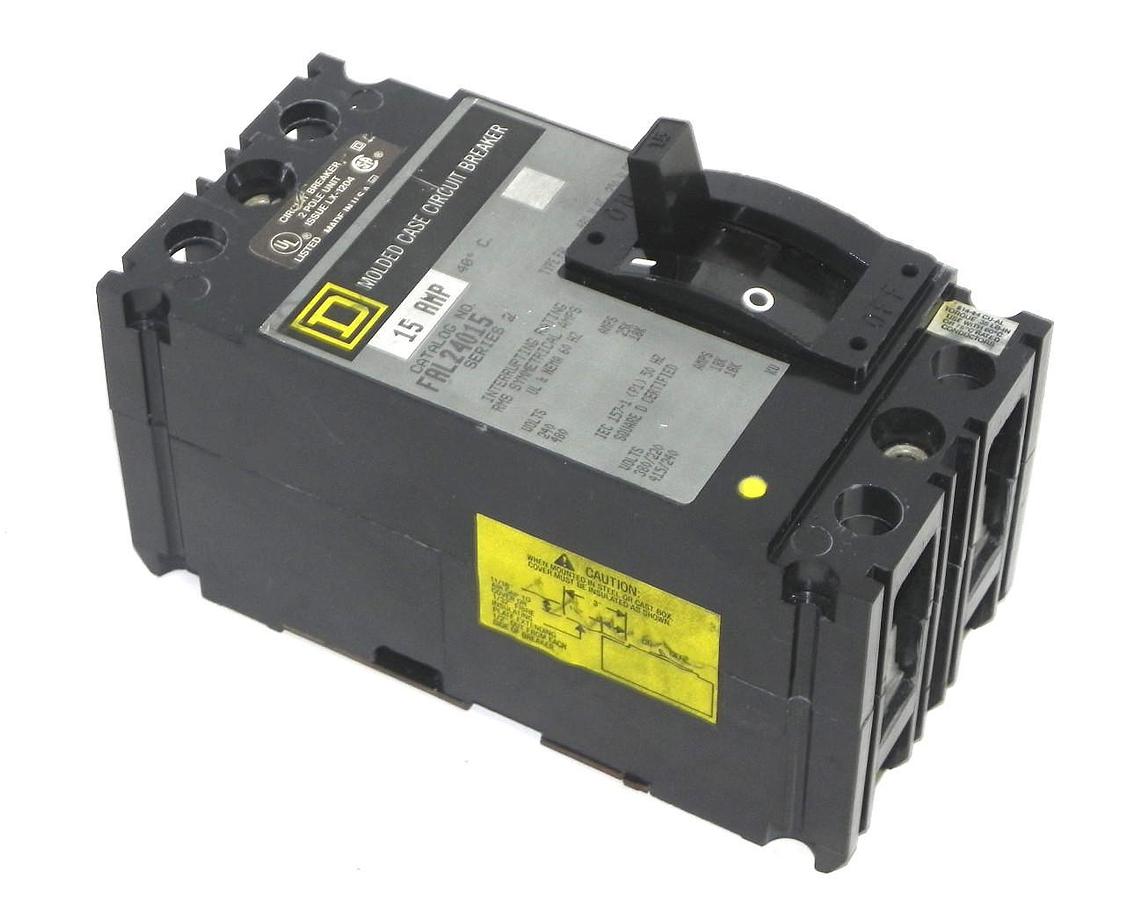 Used SQUARE D FAL24015 SERIES 2 CIRCUIT BREAKER 15 AMP