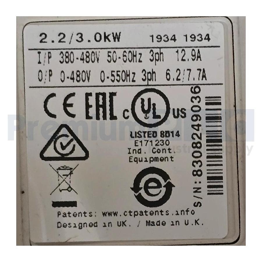 NEW NIDEC LEROY SOMER M700-034 00062 A101 03 AB100 UNIDRIVE M 2.2/3.0kW W/KEYPAD