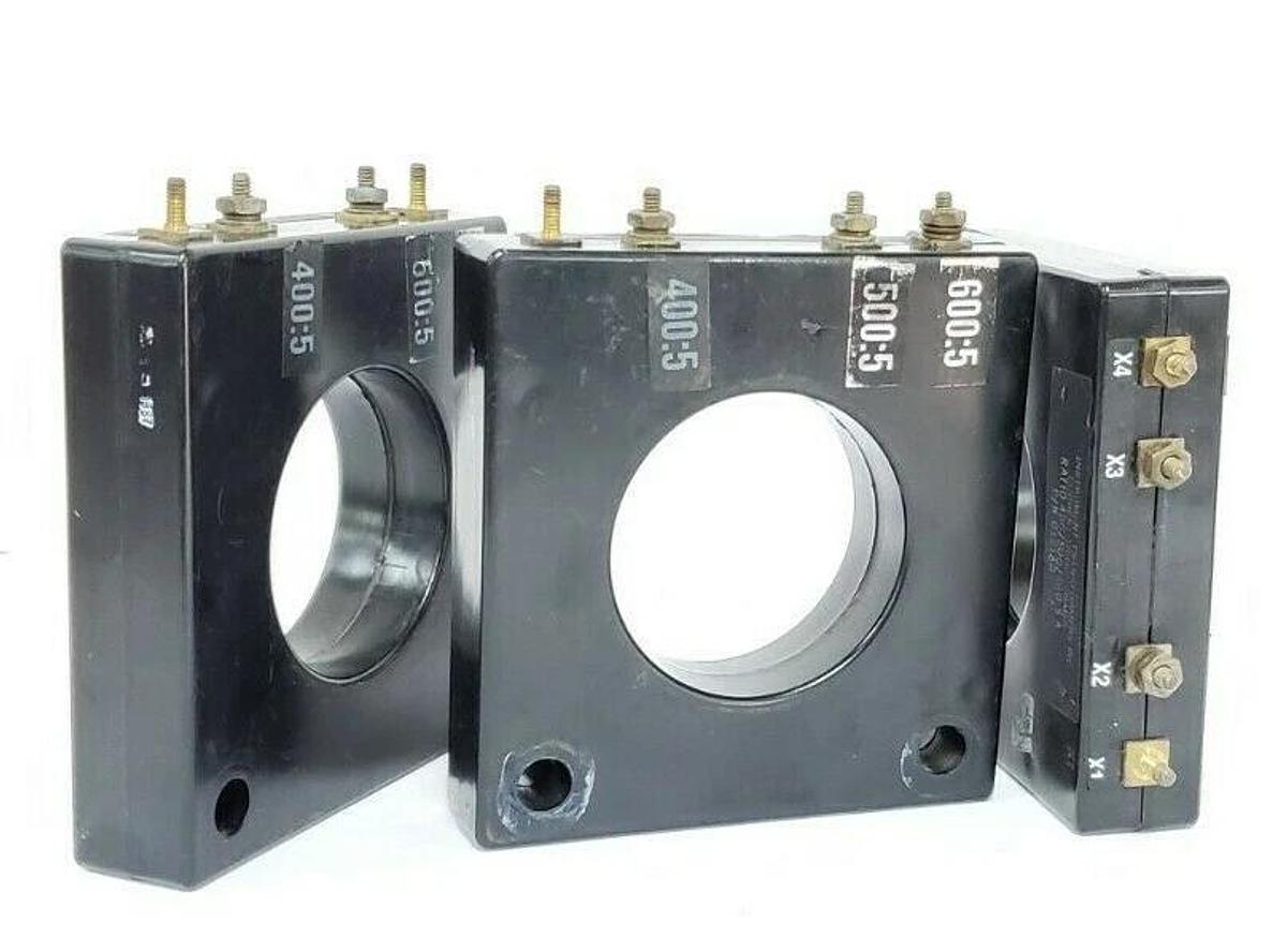 Used LOT OF 3 INSTRUMENT TRANSFORMERS 0121A03797 CURRENT TRANSFORMERS X13580048-03