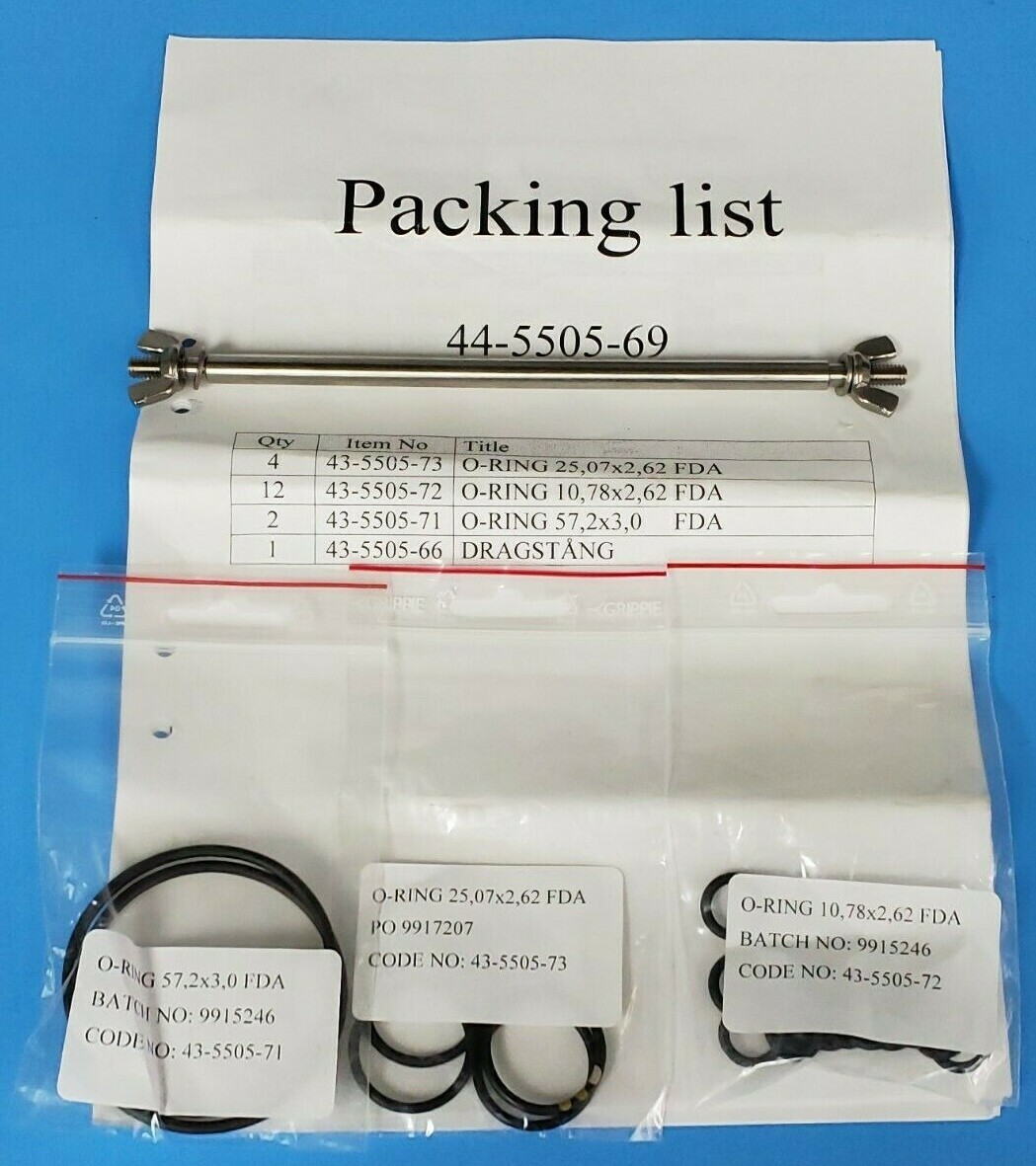 Used NEW GE HEALTHCARE 44-5505-69 O-RING KIT CM-C EPDM 44550569 (INCOMPLETE)