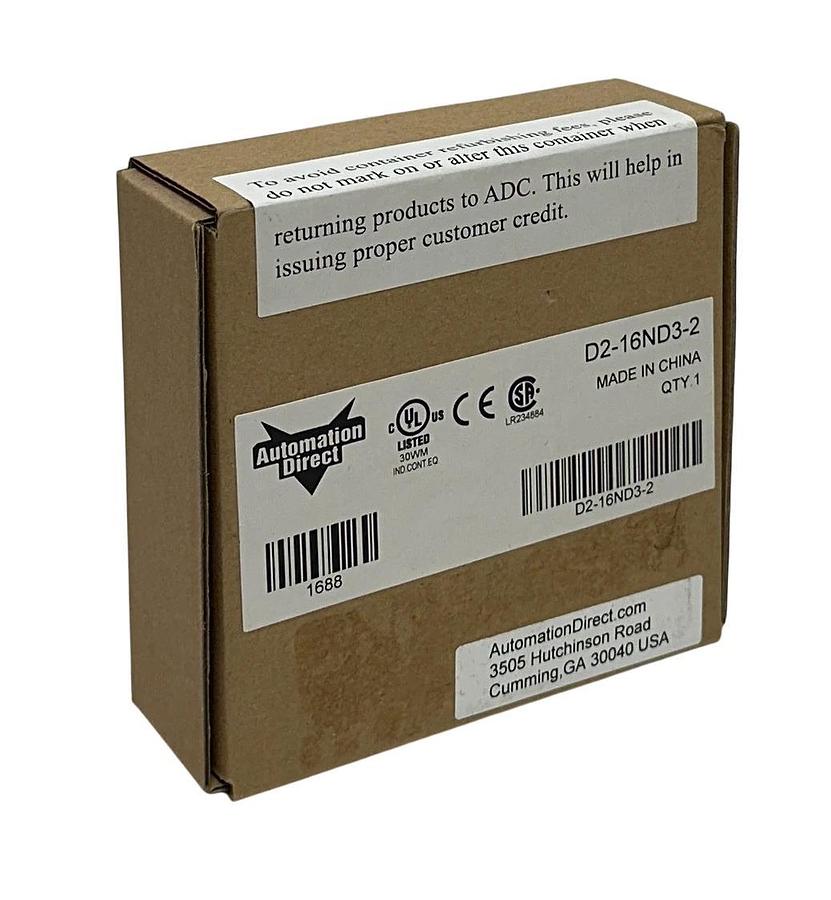 Used AUTOMATIONDIRECT D2-16ND3-2 / D216ND32 DirectLOGIC 205 INPUT MODULE 24VDC NSFS