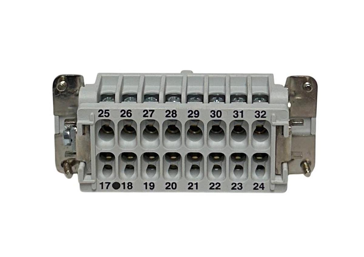 Used 12 THOMAS & BETTS FS132B Pos-E-Kon FEMALE SCREW TERMINAL INSERTS B32 SERIES NSMP