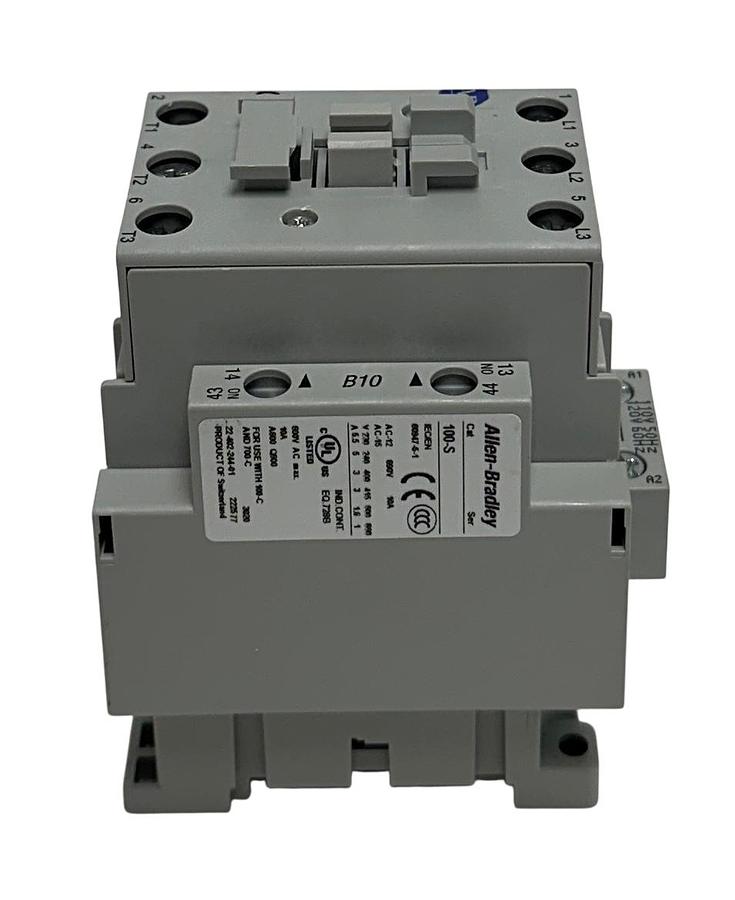 Used ALLEN BRADLEY 100-C30D10 /C BULLETIN 100 CONTACTOR 3-POLE 110/120V 50/60Hz NSMP