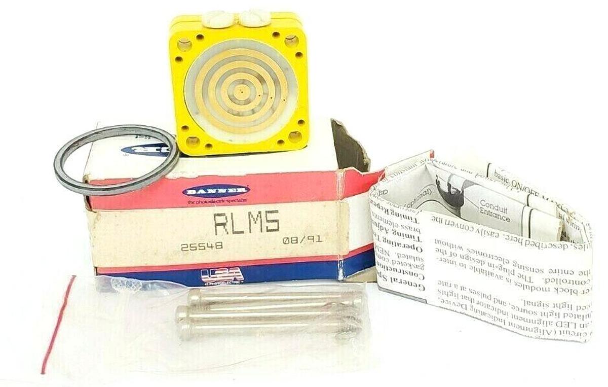 Used NEW BANNER RLM5 PHOTOELECTRIC MAXI-BEAM LOGIC MODULE 25548