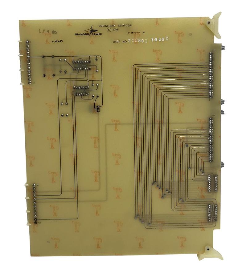 Used DIAMOND POWER 343891-1046C / 343891-1046 OPERATION MONITOR BOARD NSNP
