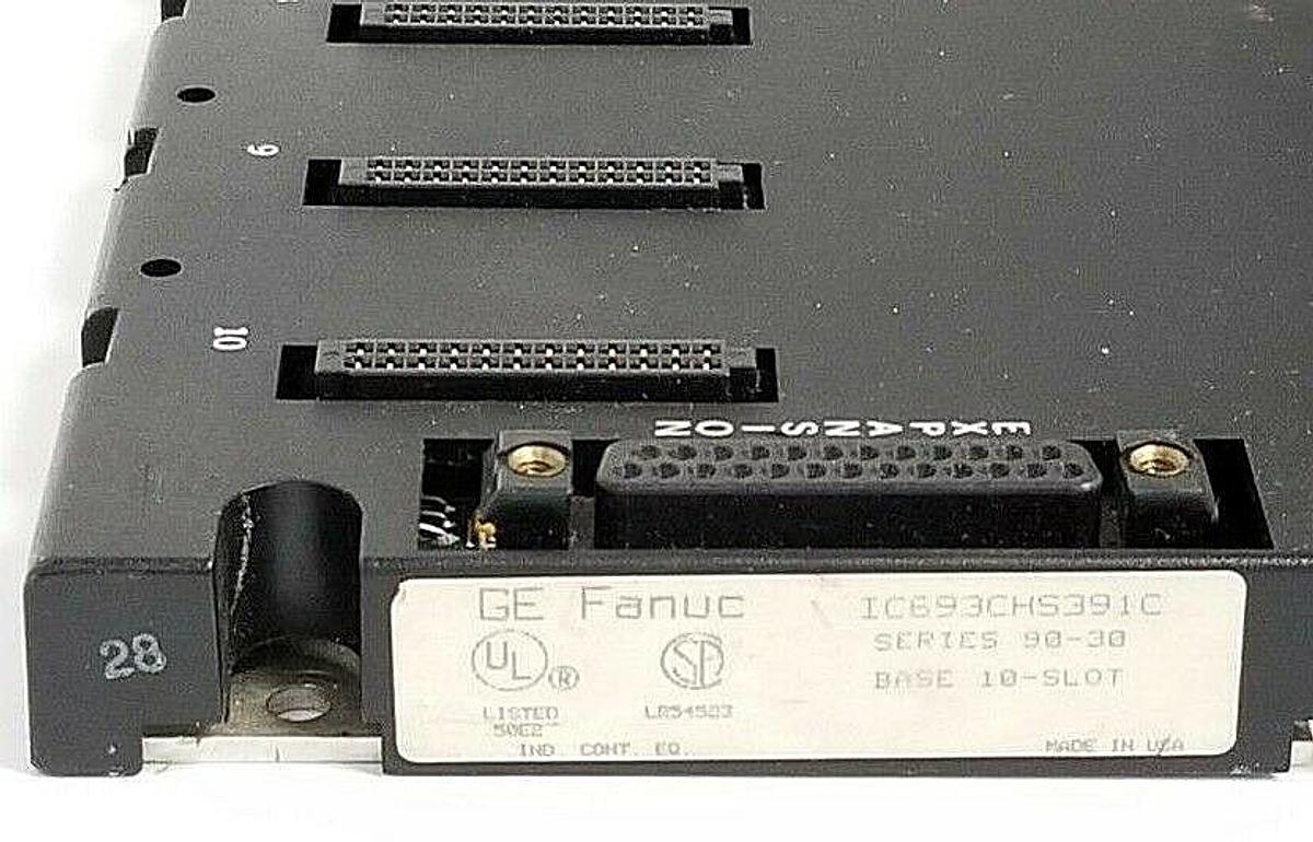 Used GE FANUC IC693CHS391C 10-SLOT BASE PROGRAMMABLE CONTROLLER (DAMAGED)