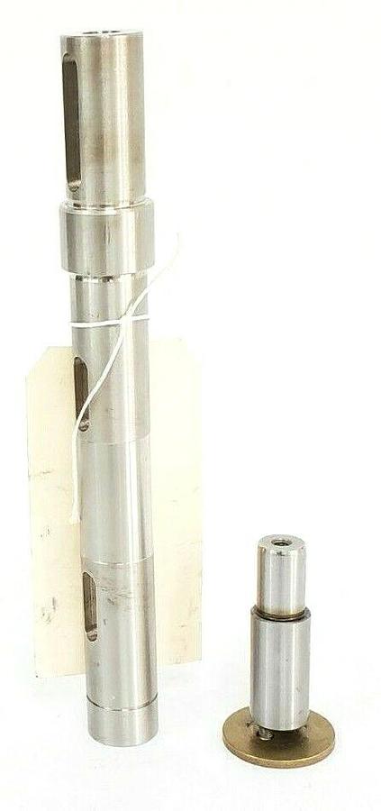 Used NEW KRONES L-1 FEED SCREW GEAR BOX SHAFT ASSEMBLY, 9.25" LENGTH, L1