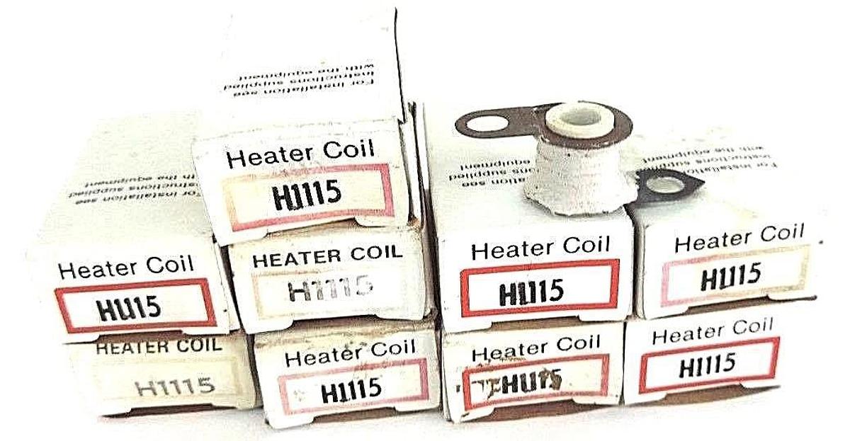 Used LOT OF 9 NIB CUTLER-HAMMER H1115 HEATER ELEMENTS