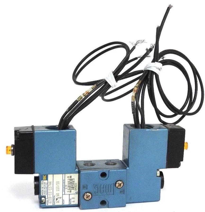 Used MAC 621B-11-117AA SOLENOID VALVE 110-120V, 50/60HZ, 6.8W, 621B11117AA
