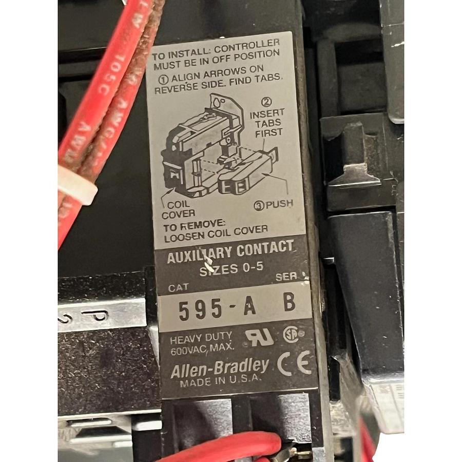 Allen-Bradley 2113B Size 1 MCC Bucket Centerline 2100 5HP 480V HMCP015E0CA02 509