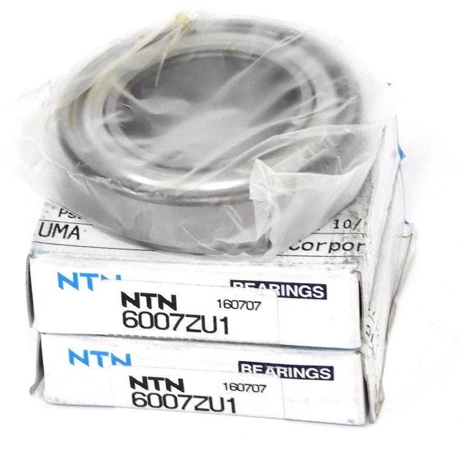 Used LOT OF 2 NIB NTN 6007ZU1 SINGLE ROW DEEP GROOVE BALL BEARING