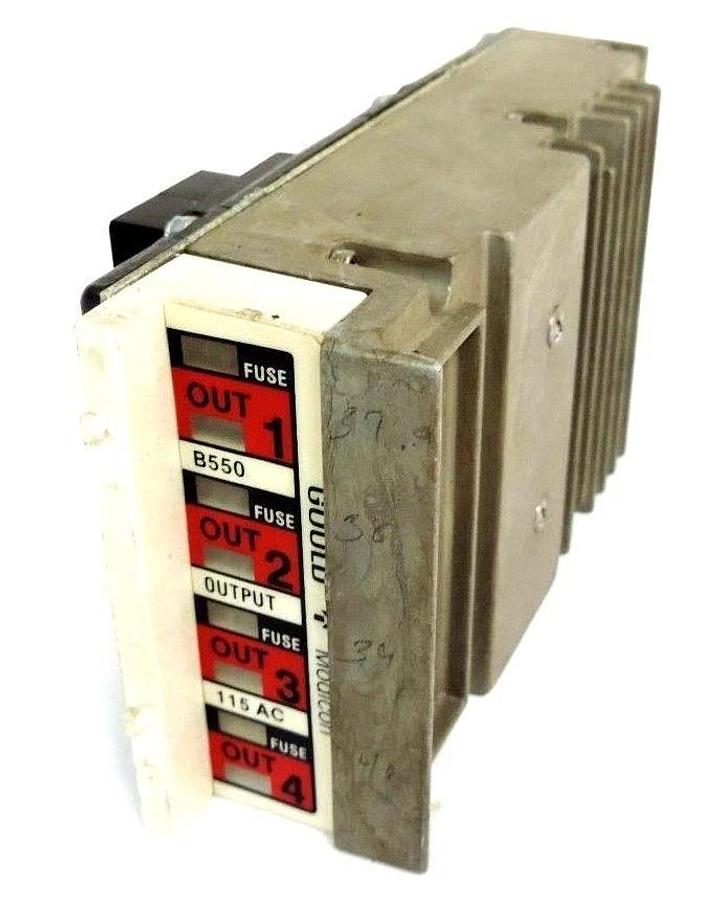Used GOULD MODICON AS-B550-001 OUTPUT MODULE B550, 115 AC
