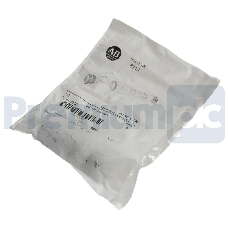 Allen-Bradley 871A-TS5-D1 /B Micro 5-Pin Straight Female PG9 Connector M12 NSFS