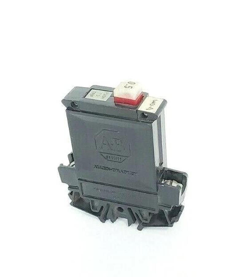 Used ALLEN BRADLEY 1492-G005 CIRCUIT BREAKER 250VAC .5AMP 1POLE SER. B