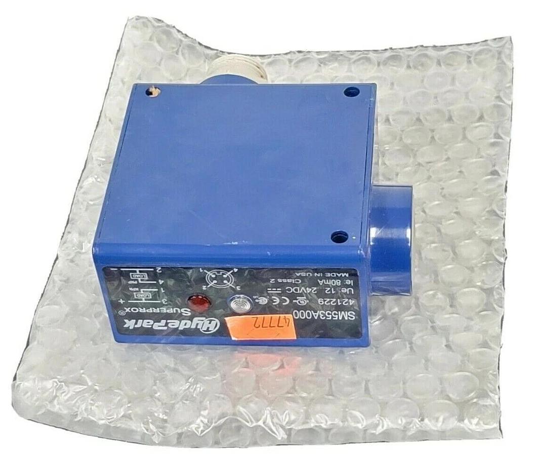 Used SCHNEIDER ELECTRIC HYDE PARK SM553A000 ULTRASONIC PROXIMITY SENSOR 421229